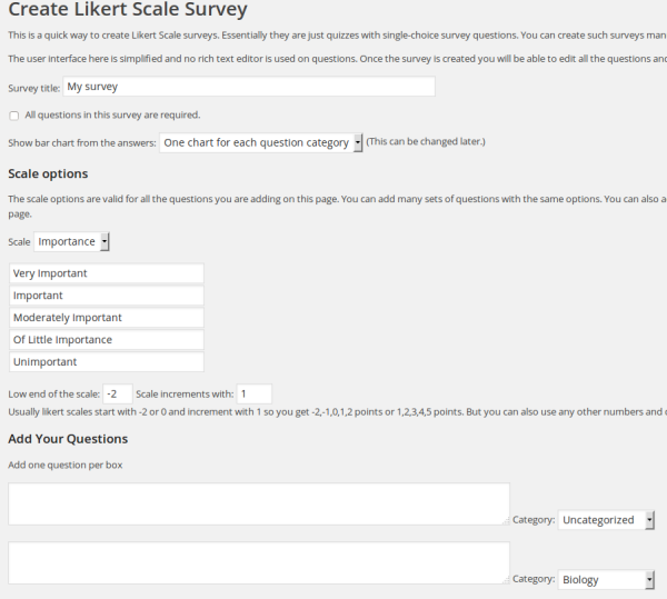 Likert Scale Survey Maker for WatuPRO | CalendarScripts Blog